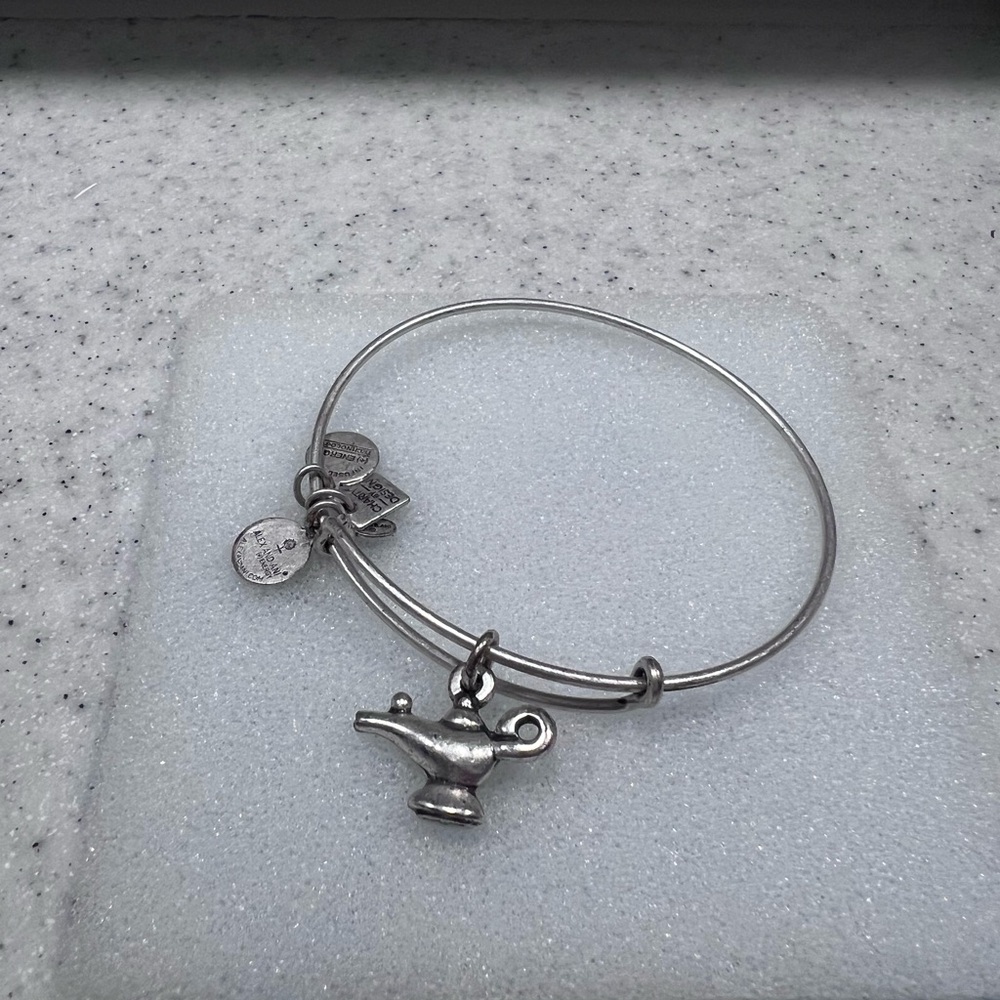 Alex and Ani Silver Genie Lamp Charm Bracelet